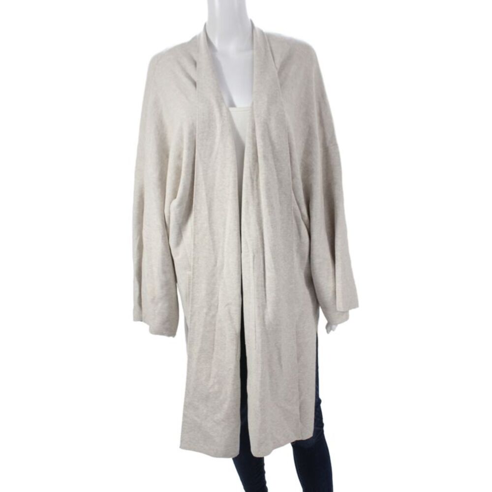 Banana Republic Womens Beige V-Neck Long Sleeve Cardigan 50% Rayon Size XL